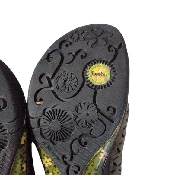 Jambu Army Green Suede Walking Mule Shoes Size 9.5 - Picture 10 of 11